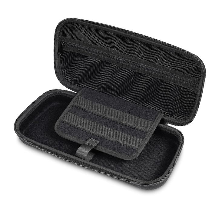 Etui ochronne Hard Shell do konsoli z miejscem na gry, czarne