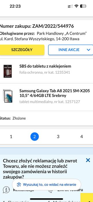 Tablet Samsung Galaxy Tab A8