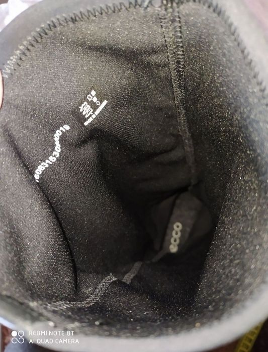 Ecco 36 сапоги жіночі шкіряні чоботи весняні черевики взуття ессо