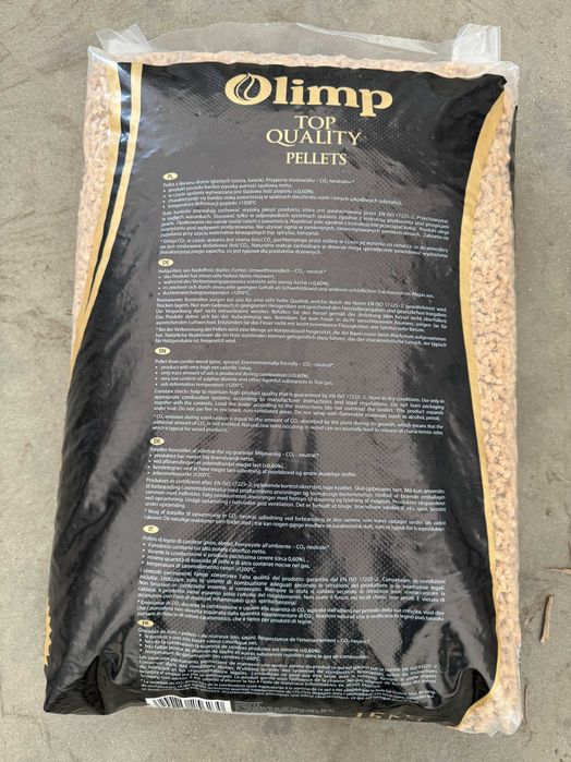 Pellet drzewny OLIMP Stelmet 15kg | paleta 975kg | A1 ENplus | 6mm