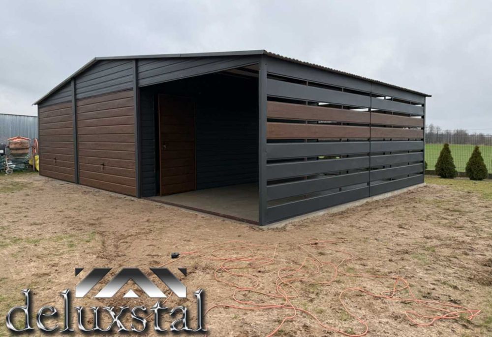 Garaze blaszane 9x6 premium profil poziom