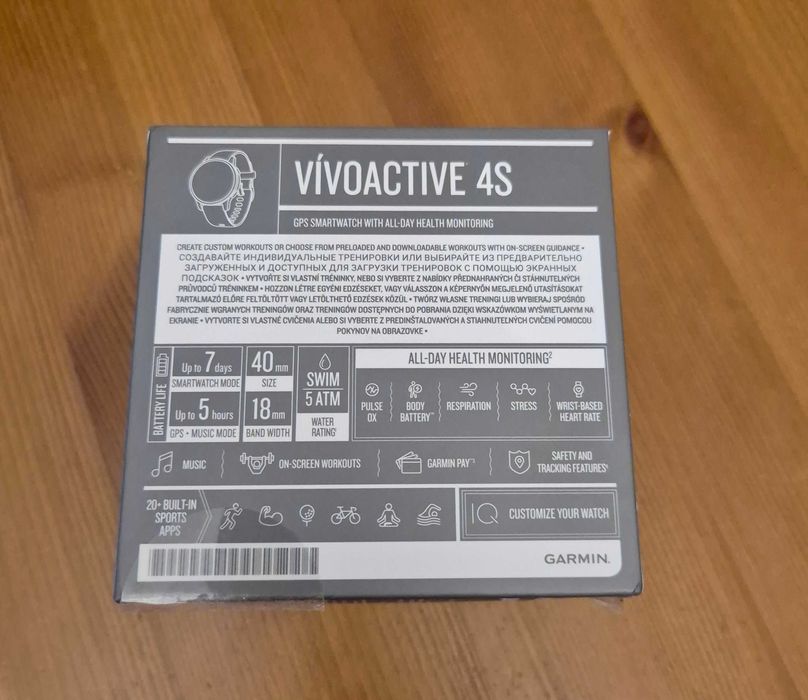 Garmin Vivoactive 4S różowy – GPS – Garmin Pay