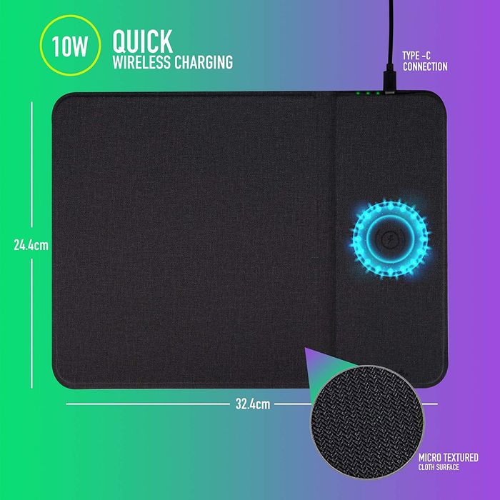 NGS Wireless Charging Mouse Pad, 324 x 244 mm64585880976514120