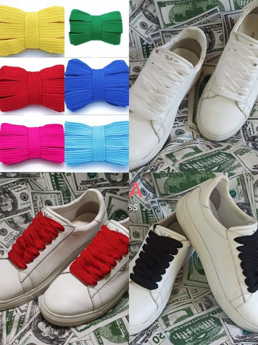 Широкі шнурки різного кольору120,140см.