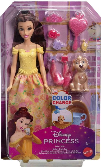 Уцінка  (пошкоджена упаковка) Лялька  Disney Princess Belle Fashion Doll & Dog Figure Бель i песик