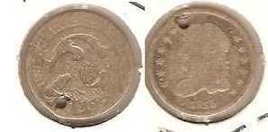 EUA - 5 Cents 1835 - bc prata