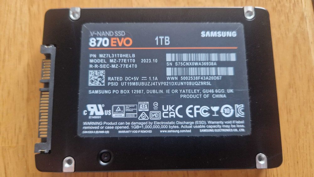 SSD Samsung 500GB 870 EVO 2.5" SATA3 - MZ-77E500 | 1Tb ou 2Tb