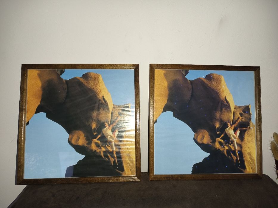 Stare Ramki drewniane / obrazy 2 sztuki