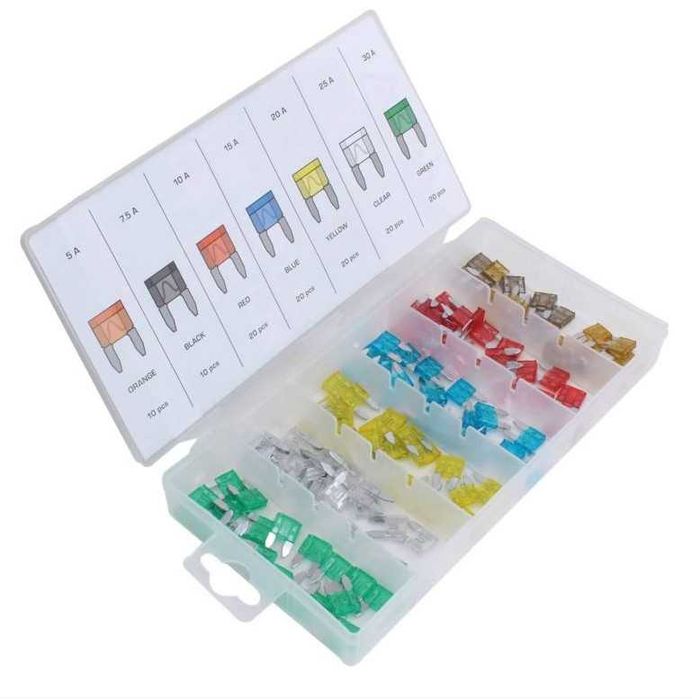 CONJUNTO DE MINI FUSÍVEIS 120PCS- REF: A-TC510