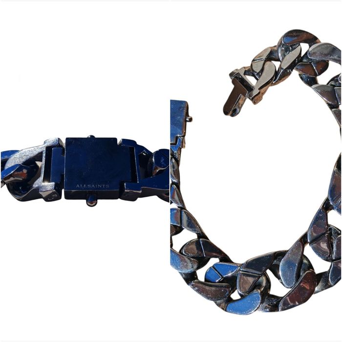 Colar AllSaints estilo Ariel – Corrente grossa (2 cores) | Excelente estado