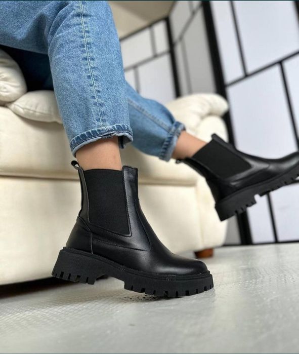 Челсі жіночі зима з натуральноі шкіри та замші