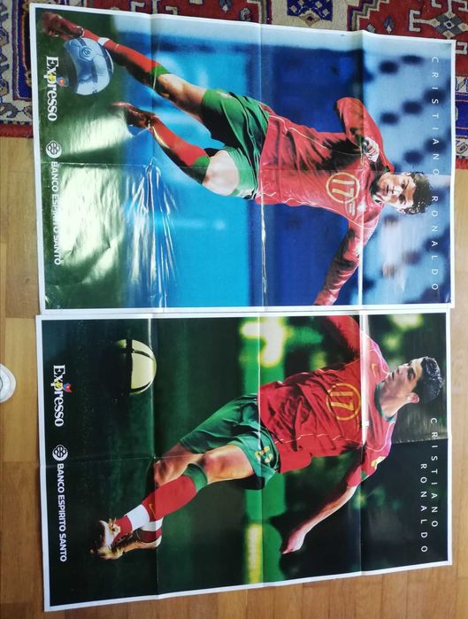 2 Posters Cristiano Ronaldo:  (100 x 60) cm
