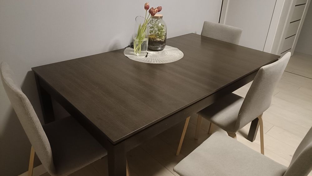 Meble BRW duży stół, stolik do salonu, RTV, 2 słupki stan bardzo dobry