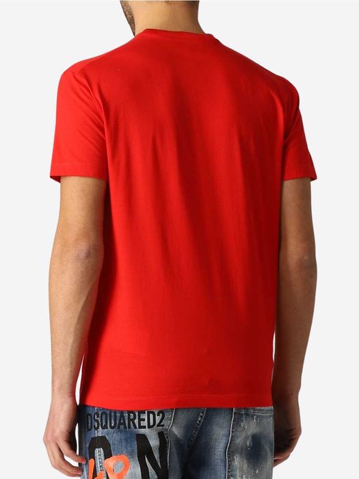 DSQUARED2 włoski t-shirt koszulka ICON RED