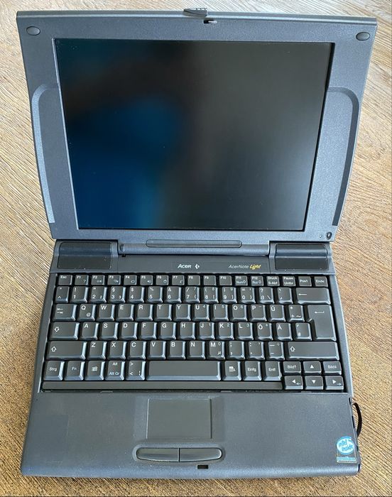 Retro laptop notebook AcerNote Light 370 PC komputer Acer Windows 95 napęd CD Made in Germany  1997