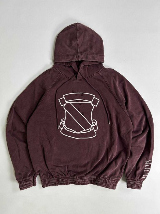 Худі Number (N)ine Shield бордова hoodie archive худи бордовая кофта