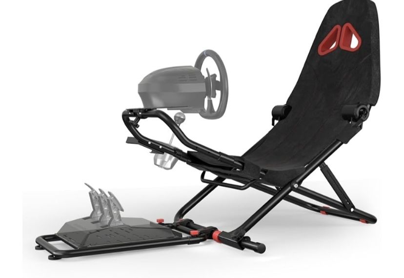 Fotel wyscigowy diwangus, stojak na kierownicę do Logitech