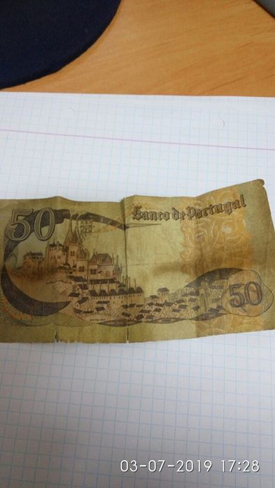 Vendo nota 50 escudos