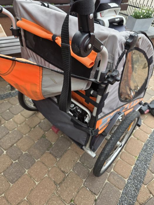 Przyczepka rowerowa dla 2 dzieci Qeridoo Sportex2
