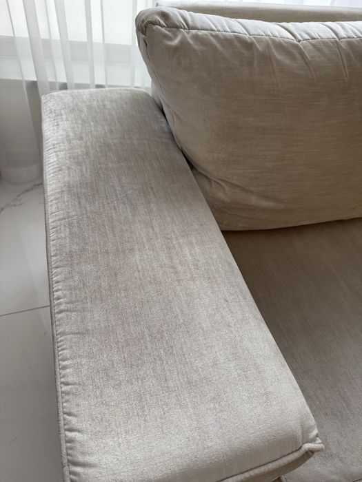 Narożnik jasny beż z funkcją spania