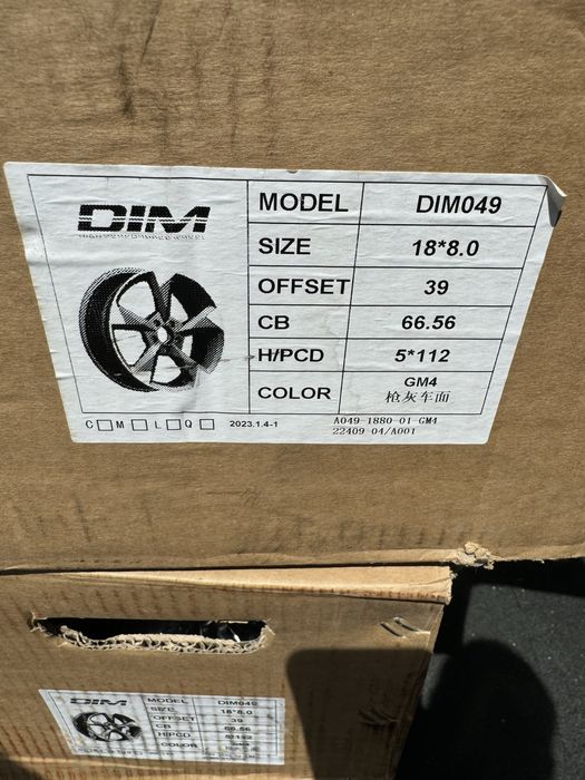 Диски Нові Audi 5/112/R18