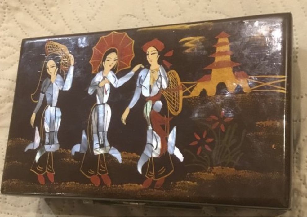 Шкатулка антикварная Китай