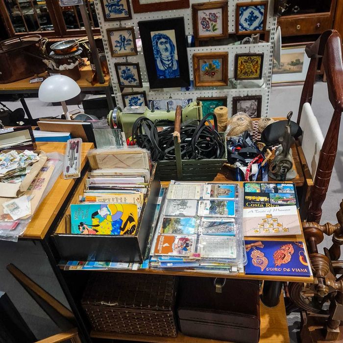 Cartão-Calêndário TipografiaVianense–1984(c/ régua/foto Estátua Viana)