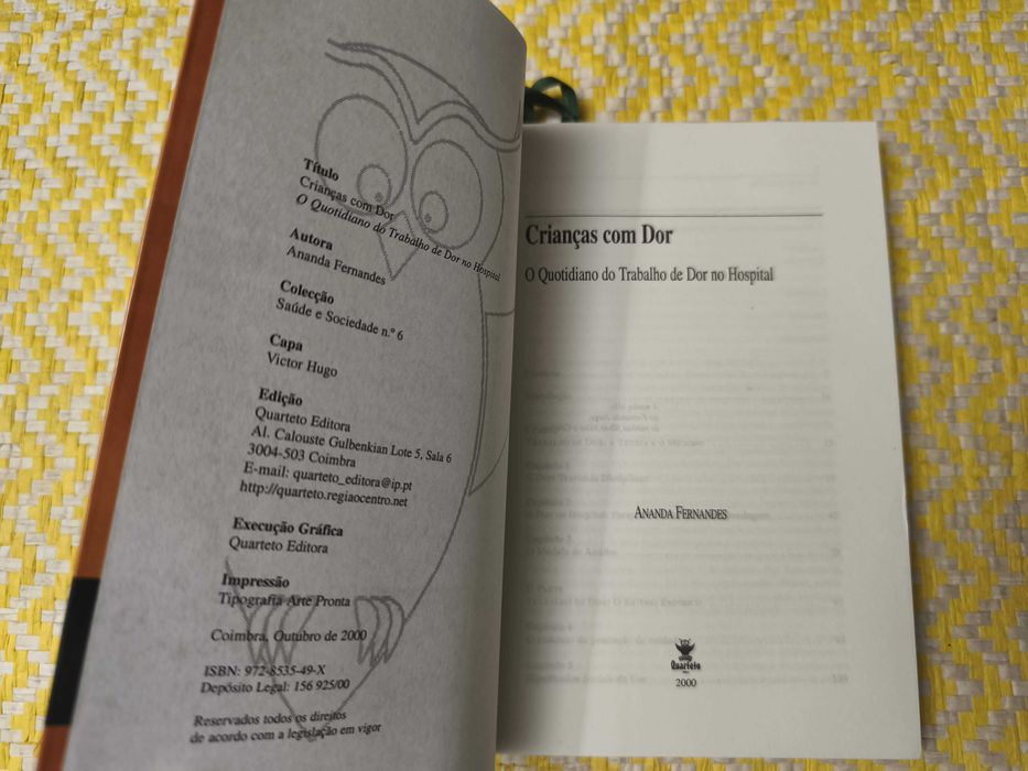 Crianças com dor – 
Anada Fernandes