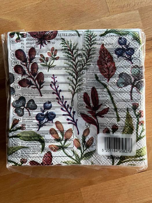 Decorata serwetki 25x25 cm 20 szt. z Finlandii NOWE