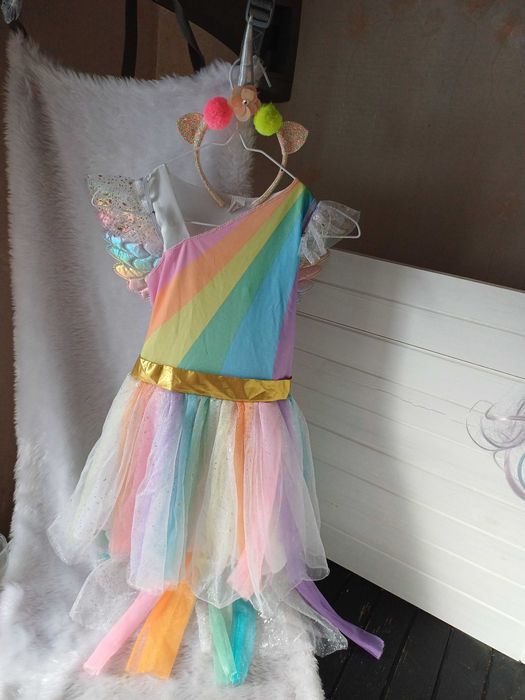 Маскарадне плаття сукня наряд поні єдиноріг єдинорожка 7-8 років