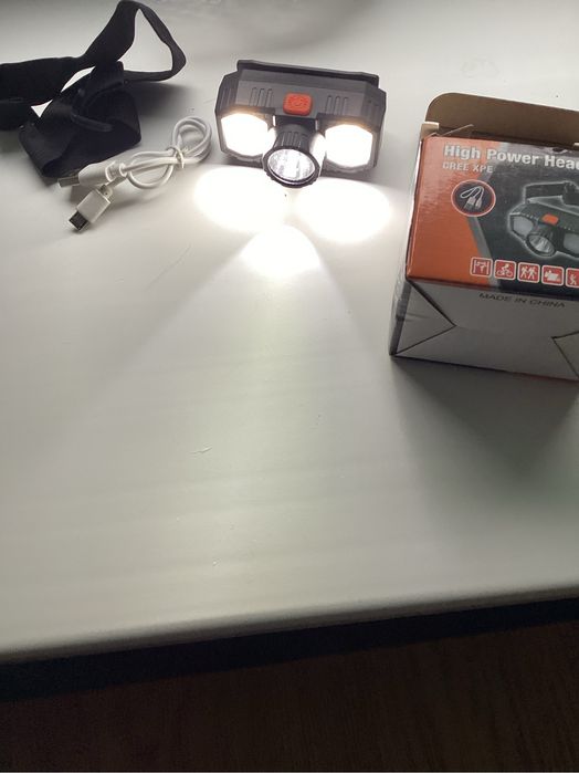 Фонарь налобный перезаряжаемый