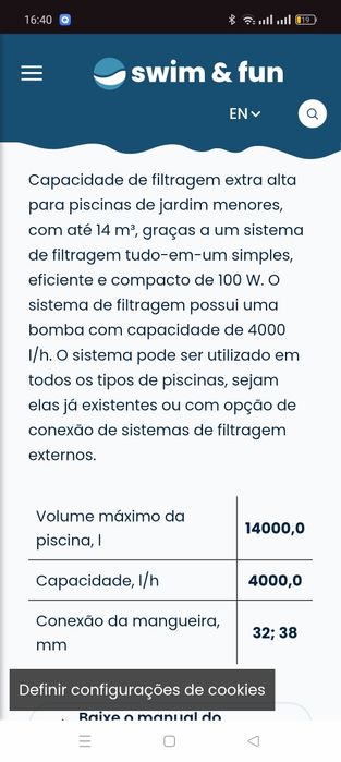 Bomba motor filtragem para piscina