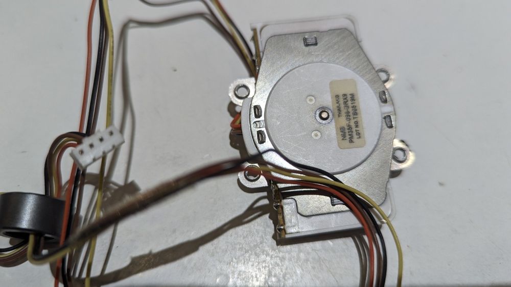 Części elektroniczne, silniczki, lustro obrotowe do skanera