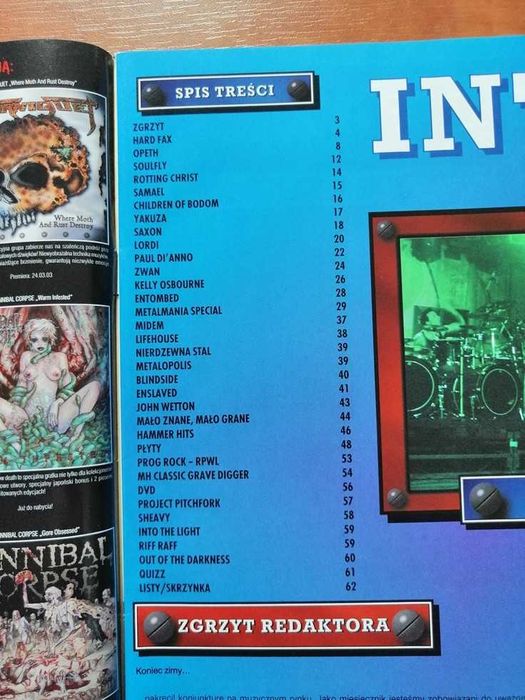 Gazeta magazyn miesięcznik Metal Hammer marzec 2003. Nr 141, 3/2003.
