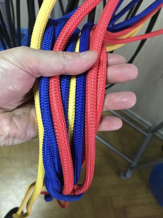 Борцовская резина жгут в тканевой оплетке в разных цветах 6.8.10.12 мм