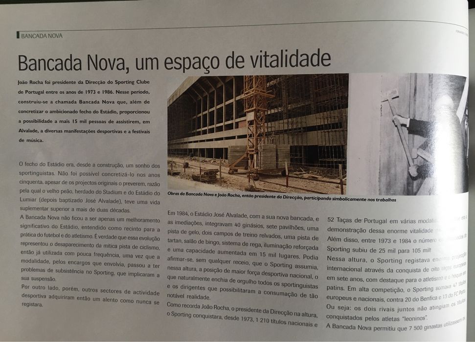 Album de memórias do Estadio José Alvalade