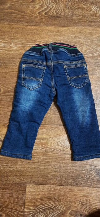 Джинсы зимние тёплые на меху на рост 68-74