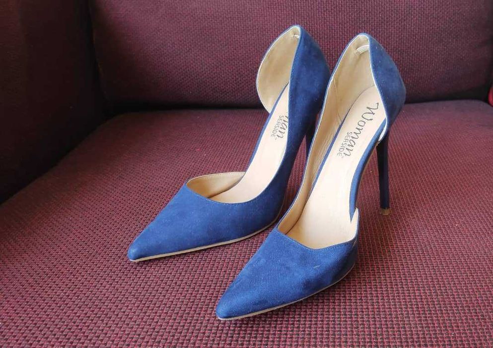 Sapato Salto Alto  - 38 azul