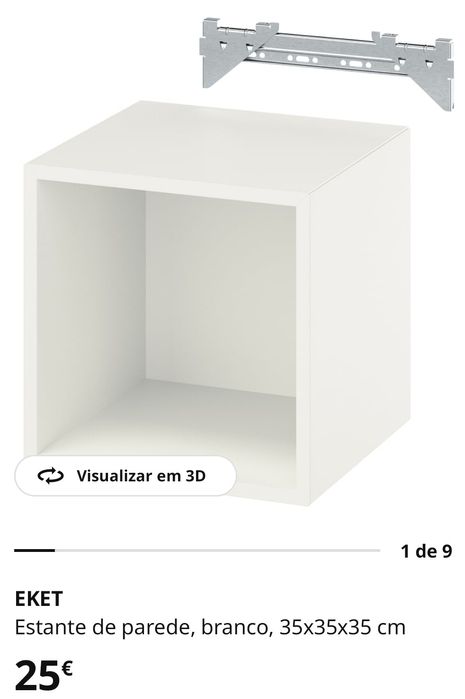 Conjunto cubos e estante IKEA
