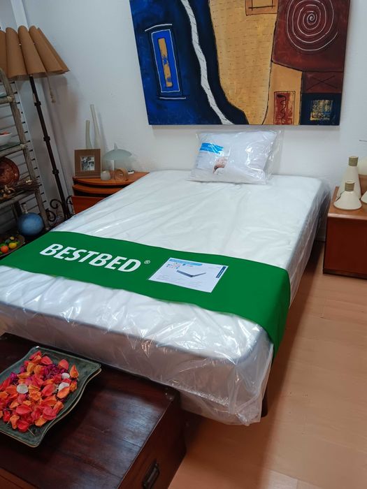 Colchão casal Viscoelástico 195 x 140, NOVO