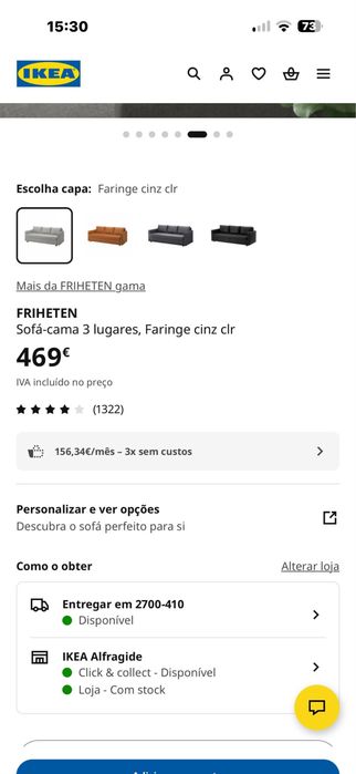 Sofa cama 3 lugares com arrumaçao em muito bom estado