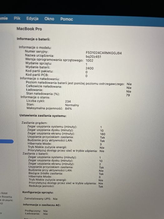 MacBook Pro M1 13-cali 16gb RAM