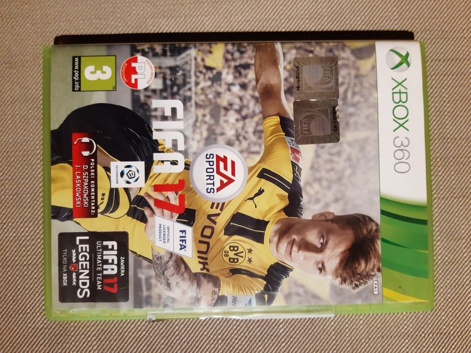Gra FIFA 17 PL na konsolę xbox 360