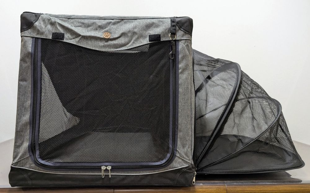 Pet Home Transporter Składana Torba Podróżna dla Psów z Tarasem L 91x61x58cm - PO ZWROCIE