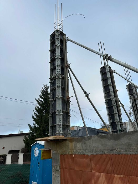 Wynajem płyt szalunkowych MINI BOX 24×150 cm słupy, ściany Grójec