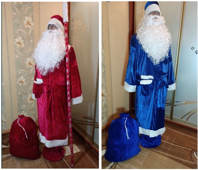 Костюм Деда Діда Мороза Снегурочки Снігурки Николая Миколая Дід Мороз