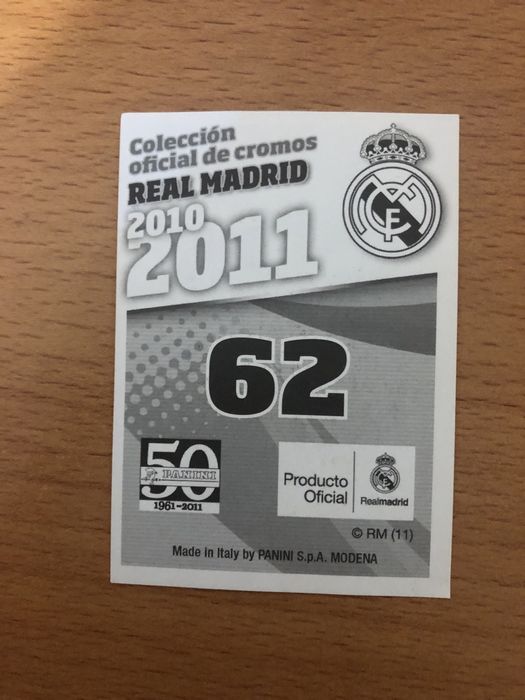 Cromos caderneta “Real Madrid 2010/2011”