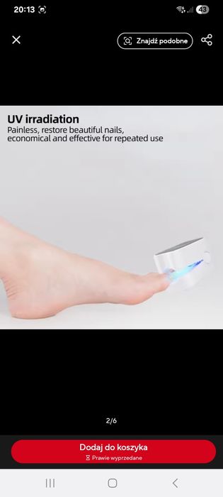 Laserowy Usuwacz grzybicy z paznokci