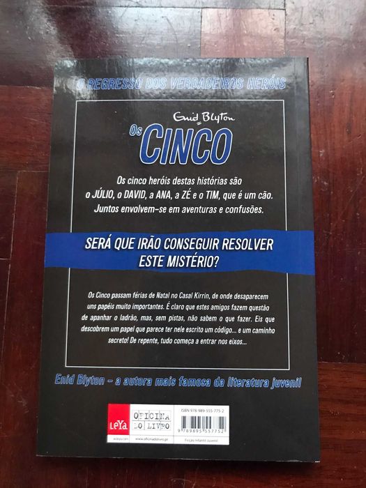 Livros n.º 1, 2 e 3 da coleção "Os cinco"