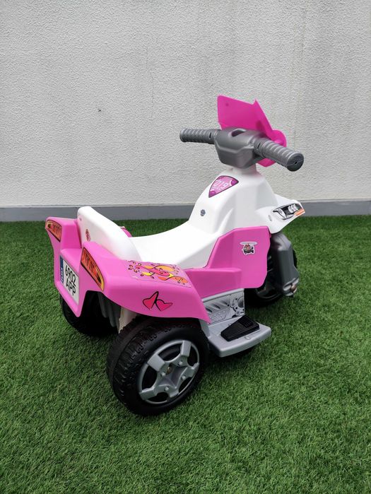Moto elétrica criança rosa
